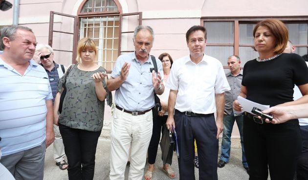 Prosvjedni skup radnika Vodovoda koji traže veće plaće