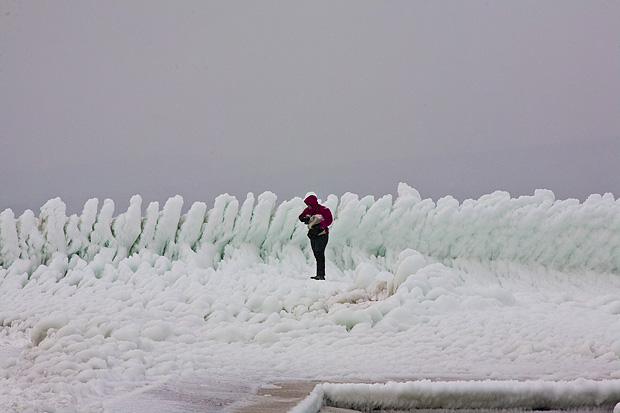 Senj u zagrljaju ledenog pokrivača, foto: Leo Banić