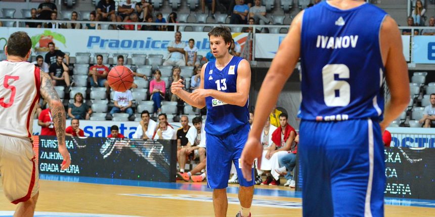 Zadar Basketball Tournament: Galatasaray Liv Hospital – KK Zadar, Josip Sobin i Ive Ivanov.  foto: Iva Perinčić