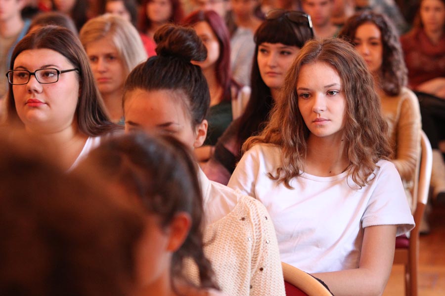 Susret studenata prve godine studija s Rektorom, foto: Iva Perinčić