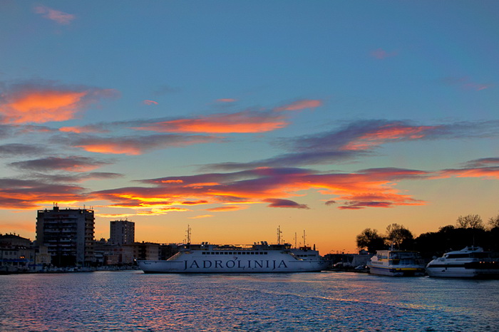 Zadarsko svitanje 14. prosinca 2010, Foto: Leo Banic