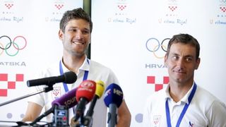 Svečani doček svjetskih prvaka Fantele i Marenića u Zračnoj luci Zagreb. Foto: Petar Glebov/PIXSELL