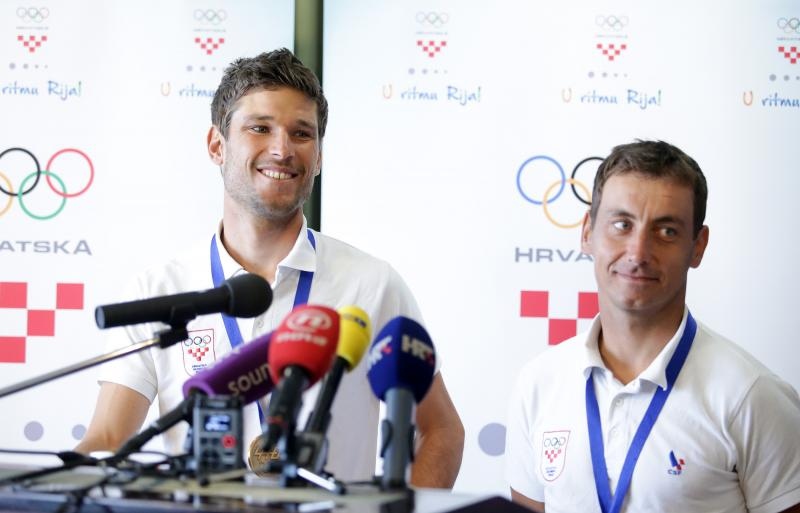 Svečani doček svjetskih prvaka Fantele i Marenića u Zračnoj luci Zagreb. Foto: Petar Glebov/PIXSELL