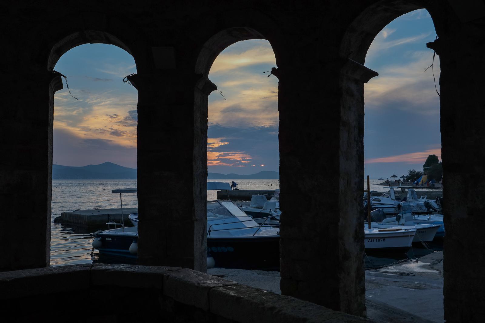 Smiraj rujanskog dana u Zadru Smiraj rujanskog dana u Zadru