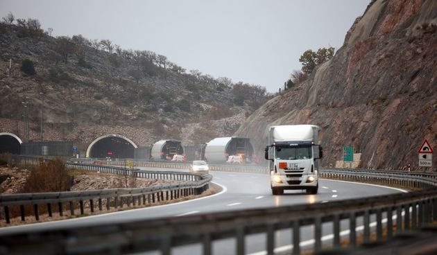 Autocesta A1, kiša, tunel