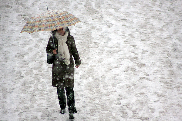 Snijeg u Zadru, 17. prosinca 2009, Foto: Saša Čuka