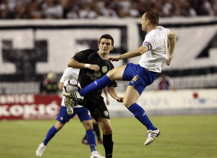 Split 190810.
Stadion NK Hajduka u Poljudu
Predkolo Evropskog kupa : NK Hajduk – Unirea .
Na fotografiji : Srdjan Andric
Foto: Vladimir Dugandzic / CROPIX