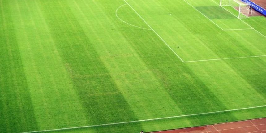 12.06.2015., stadion Poljud, Split – Kvalifikacijska utakmica za odlazak na Europsko prvenstvo koje ce se odrzati 2016. godine u Francuskoj, skupina H, 6. kolo, Hrvatska – Italija. Na travnjaku Poljuda iscrtan je kukasti kriz. Photo: Ivo Cagalj/PIXSELL