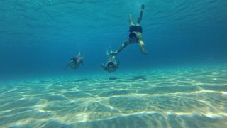 25.07.2013., Dugi otok, Sakarun – Uzduz i poprijeko Dugog otoka u zadarskom arhipelagu u ljetnim danima prepuno je turista, a najomiljenija plaza zasigurno je Sakarun, koja sa nalazi u uvali pokraj mjesta Veli Rat. Pjeskovita plaza sa tirkizno cistim mo