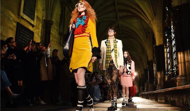 Guccijeva modna revija u atriju Westminsterske katedrale. Foto: Hina