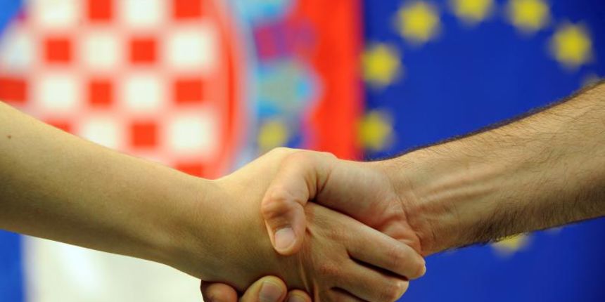 Ilustracija, Republika Hrvatska 28. clanica Europske unije. Photo: Daniel Kasap/PIXSELL