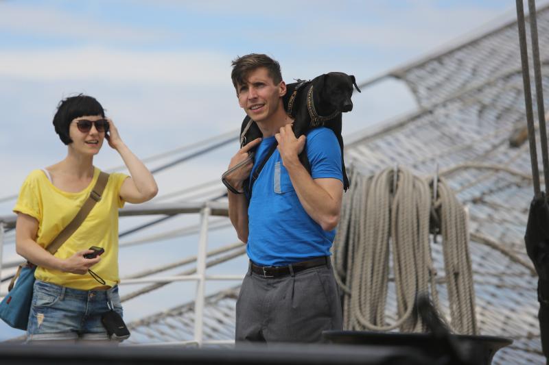 Pokraj Morskih orgulja i Pozdrava Suncu pristao je ruski skolski jedrenjak “Nadezhda”. Dug je 109 metara te ima tri jarbola. Photo: Filip Brala/PIXSELL