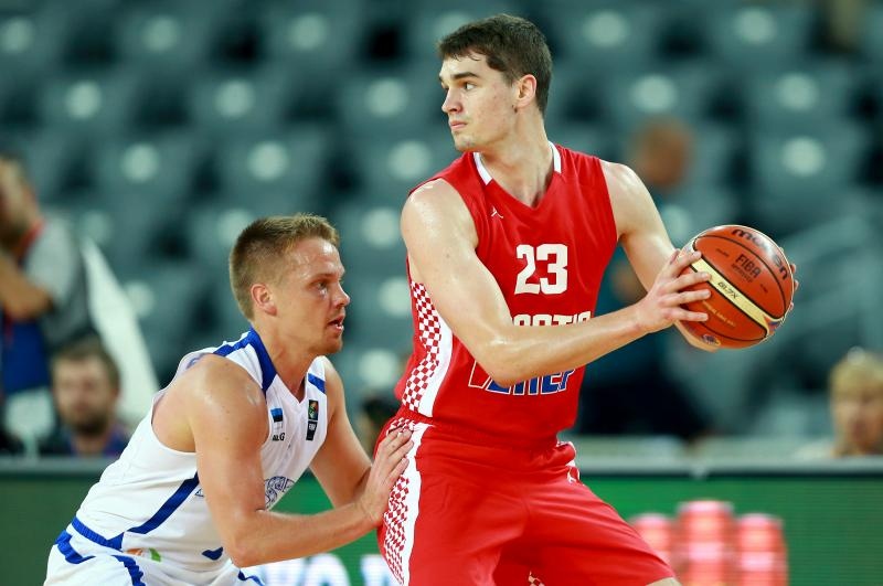 Arena Zagreb, Zagreb – Pripremni turnir za EuroBasket 2015., Hrvatska – Estonija. Photo: Igor Kralj i Marko Lukunic/PIXSELL Arena Zagreb, Zagreb – Pripremni turnir za EuroBasket 2015., Hrvatska – Estonija. Photo: Igor Kralj i Marko Lukunic/PIXSELL