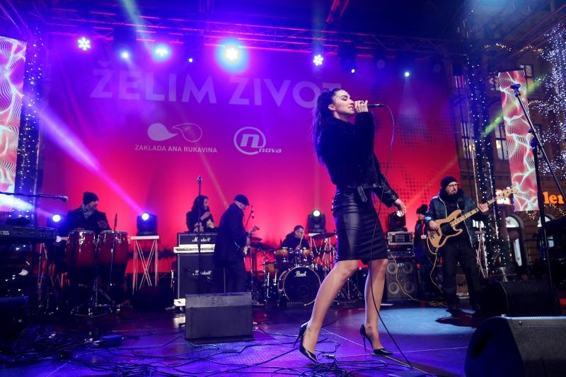 Humanitarni koncert Želim život na Trgu bana Josipa Jelačića