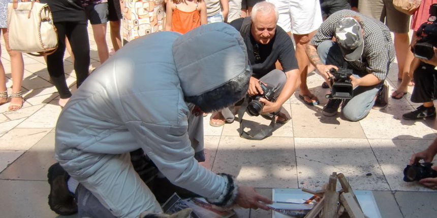 Performans – Enio Mestrovic, “Say NO to racism”