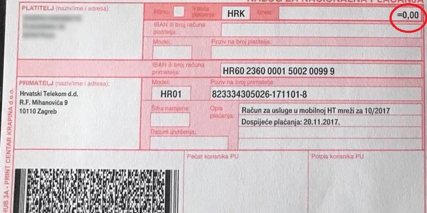 Račun od HT-a