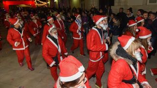 Utrka Djedova Božićnjaka zadarskim Poluotokom