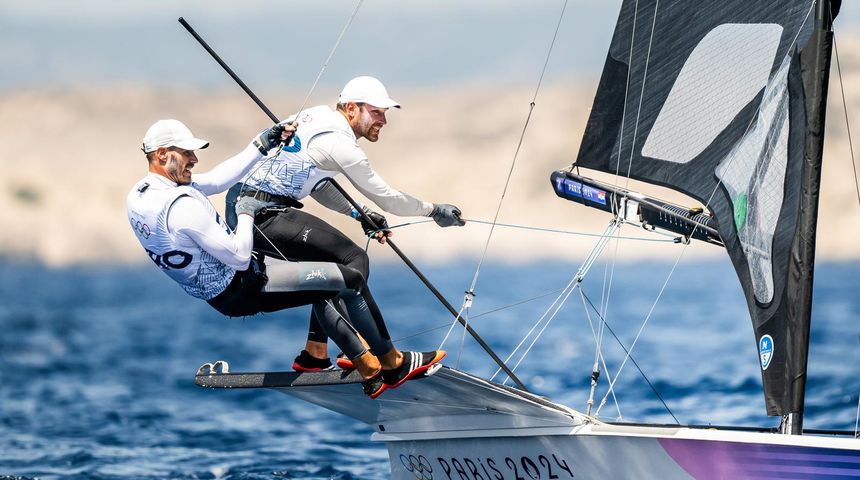 OI Pariz 2024: Braća Fantela u klasi 49er na regatnom polju u Marseilleu OI Pariz 2024: Braća Fantela u klasi 49er na regatnom polju u Marseilleu