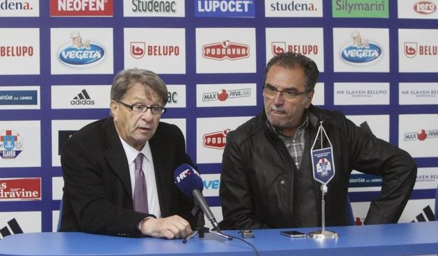 Konferencija za medije nakon utakmice. Miroslav Ciro Blazevic i Ante Cacic. Photo: Marijan Susenj/PIXSELL