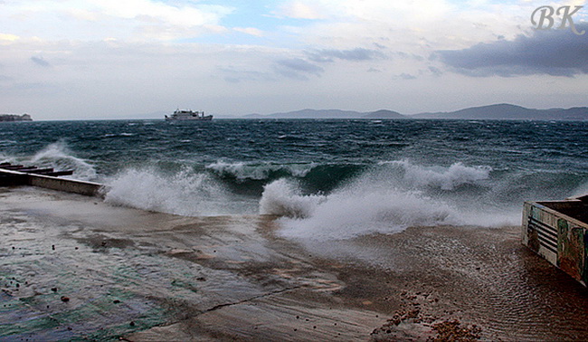 Jugo u Zadru 29. ozujka 2009. (Foto: Boris Kacan)