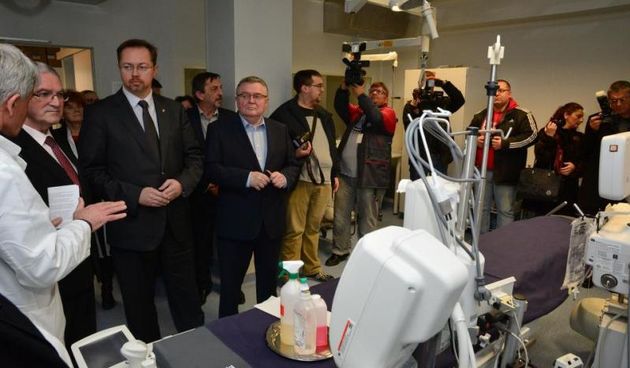 Slavonski Brod – Ministar zdravlja Sinisa Varga u Opcoj bolnici Dr. Josip Bencevic na odjelu za kardiologiju prisustvovao otvaranju nove angio sale. Photo: Ivica Galovic/PIXSELL