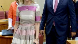 Ingrid Antičević Marinović svojim modnim izričajem razbija saborsko sivilo. Foto: Patrik Maček/PIXSELL Ingrid Antičević Marinović svojim modnim izričajem razbija saborsko sivilo. Foto: Patrik Maček/PIXSELL