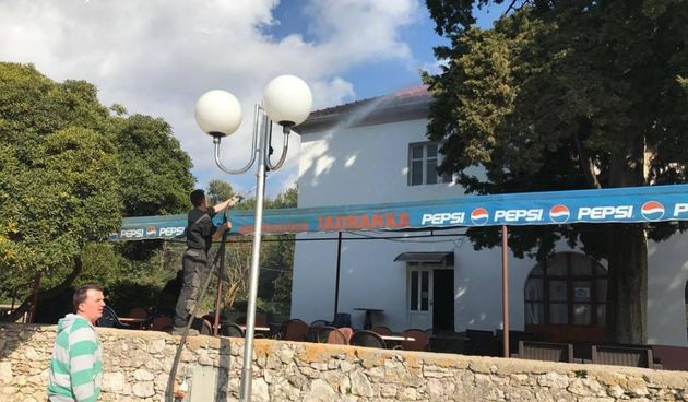 Požar na Društvenom domu u Lukoranu