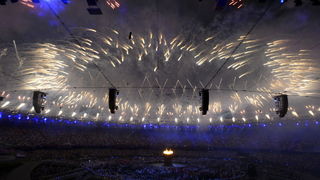 London, 270712.
Olimpijski stadion.
Svecano otvaranje Olimpijskih Igra u Londonu.
Na fotografiji: .
Foto: Drago Sopta / CROPIX