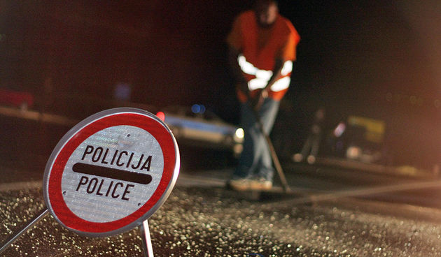Policija – Očevid –  Prometna nesreća (foto: Marin Gospić)