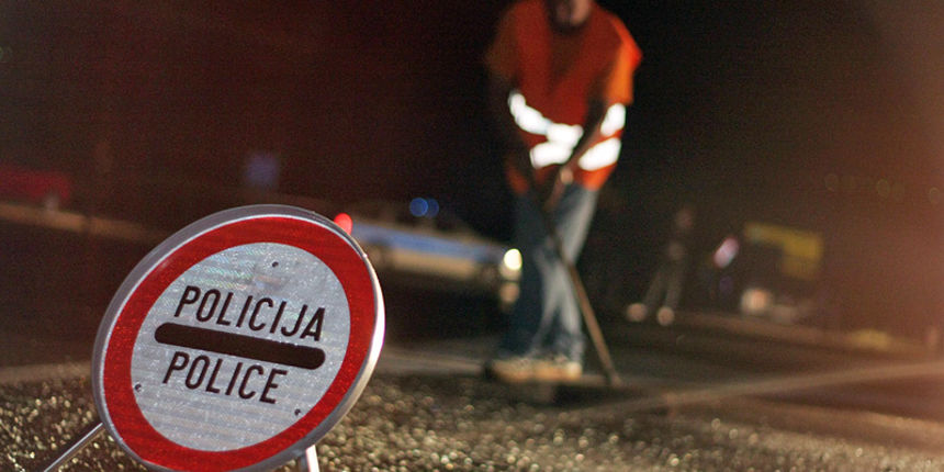 Policija – Očevid –  Prometna nesreća (foto: Marin Gospić)