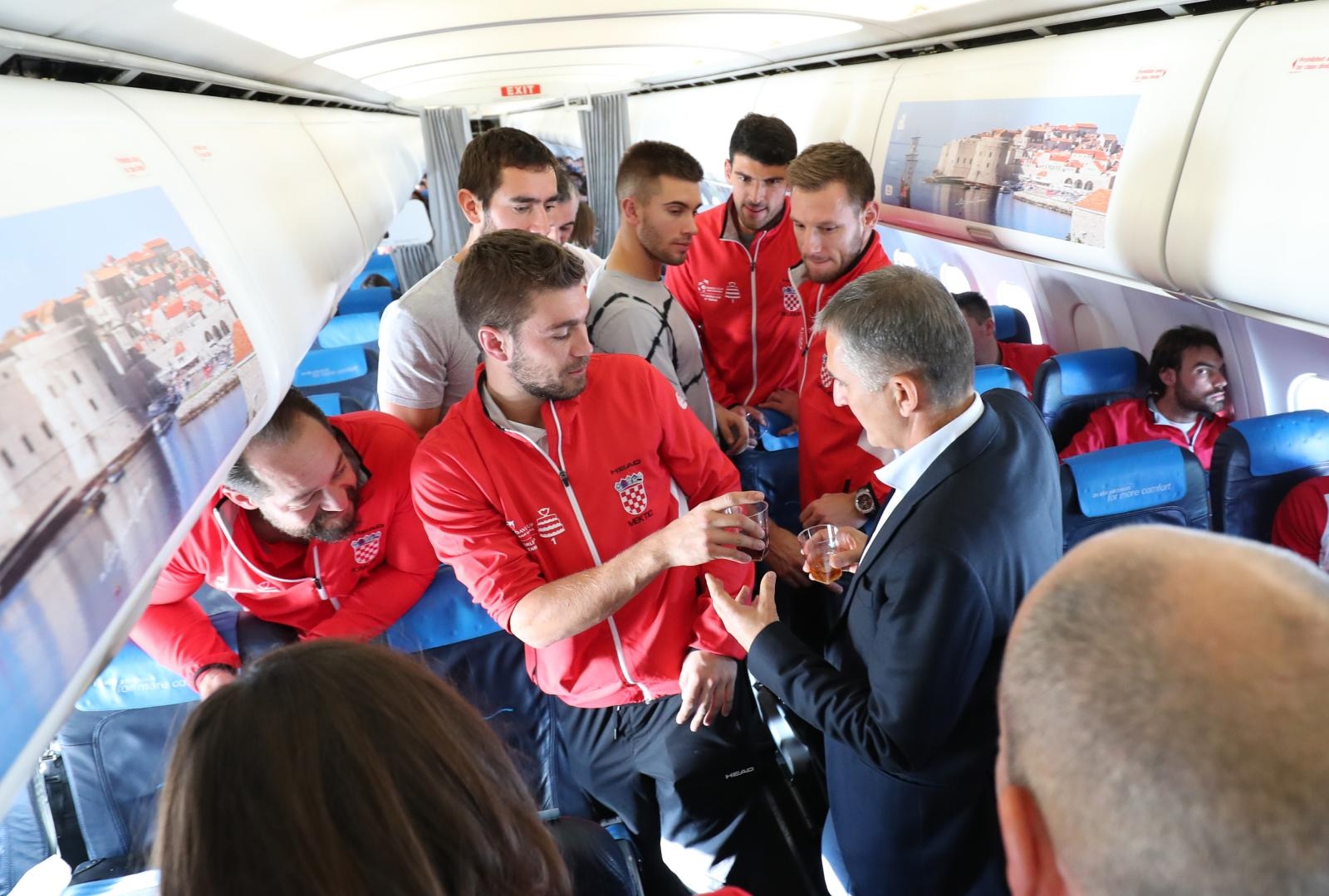 Davis Cup reprezentativci se vratili u Hrvatsku