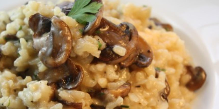 Najbolji krem rižoto s piletinom, gljivama i tikvicom, rucak ili vecera/jelo