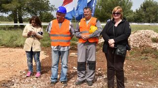 Biograd na Moru: Postavljen kamen temeljac za zabavni park Mirnovec. Foto: Dino Stanin/PIXSELL Biograd na Moru: Postavljen kamen temeljac za zabavni park Mirnovec. Foto: Dino Stanin/PIXSELL