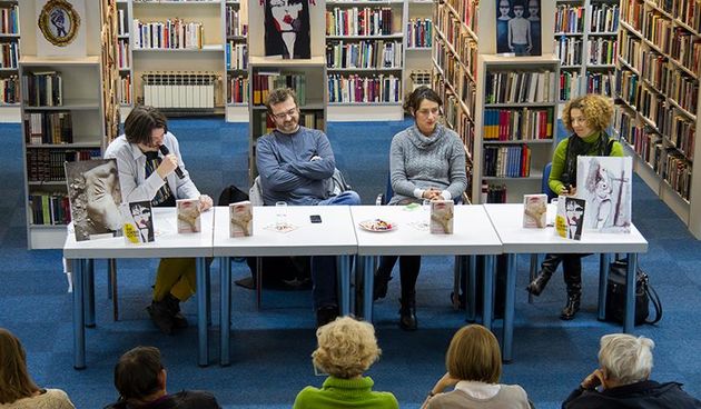 Zadarski pisac Želimir Periš u Knjižnici Bogdana Ogrizovića predstavio je roman, u sklopu festivala Vox Feminae