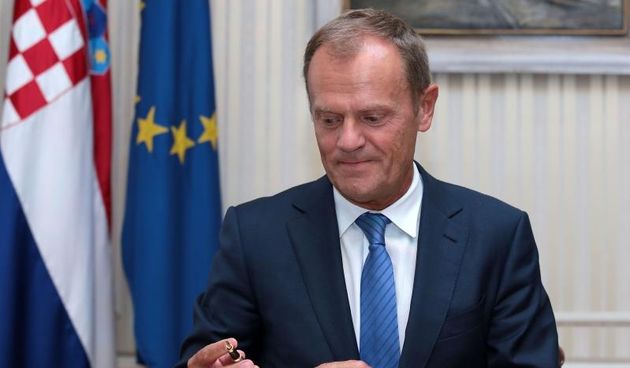 Na Pantovčaku i u Banskim dvorima tema razgovora sa šefom Europskog vijeća bila je i arbitraža sa Slovenijom. Iako Hrvatska izlazi iz arbitražnog sporazuma, predsjednica je istaknula da to pitanje želi riješiti na drugi način. Od europskih institucija pre