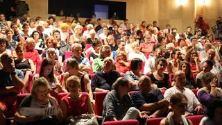 U sklopu Medjunarodnog festivala suvremenog kazalista Zadar snova, u kazalistu lutaka odrzana je predstava Grobnica za Borisa Davidovica. Photo: Filip Brala/PIXSELL