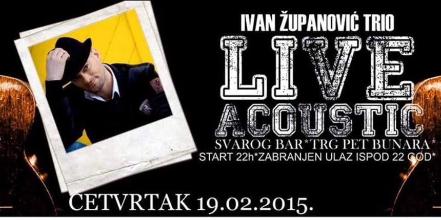 Ivan Županović i bend u Svarog baru i ovog četvrtka! Ivan Županović i bend u Svarog baru i ovog četvrtka!