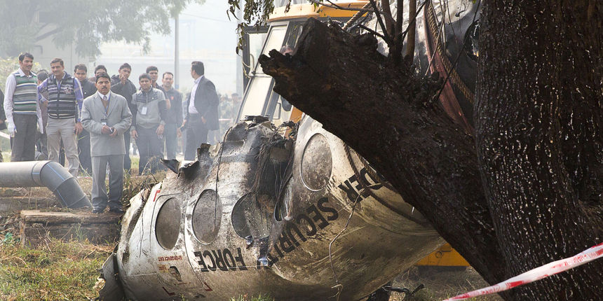 Pad zrakoplova u New Delhiju