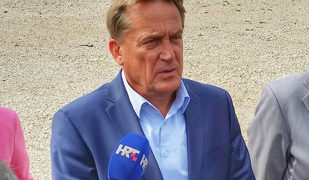 Stipe Zrilic i Bozidar Kalmeta u Gazenici