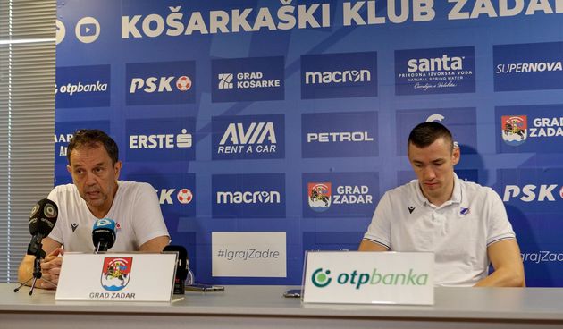 Trener KK Zadar Danijel Jusup i kapetan Marko Ramljak