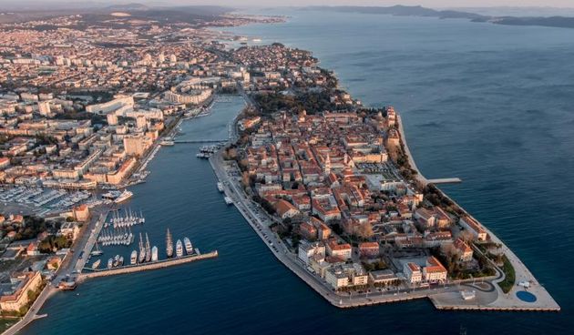 Zadar iz zraka. Poluotok. Foto. Dino Stanin/PIXSELL