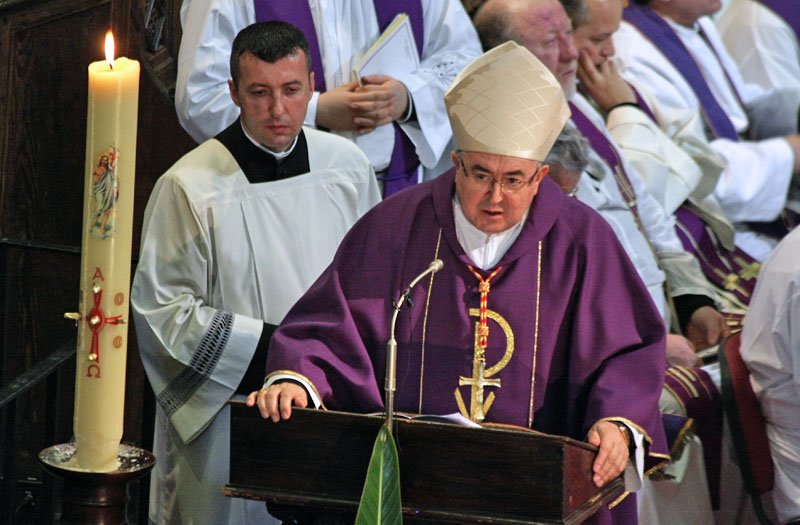 Posljednji ispraćaj nadbiskupa Ivana Prenđe (foto: Marin Gospić)