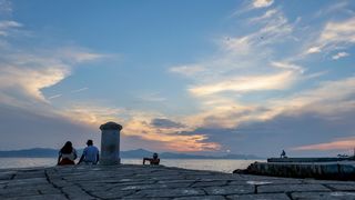 Smiraj rujanskog dana u Zadru Smiraj rujanskog dana u Zadru