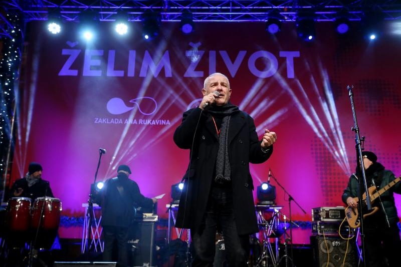 Humanitarni koncert Želim život na Trgu bana Josipa Jelačića