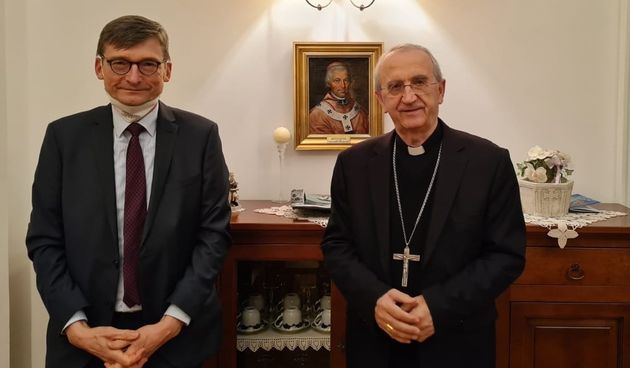 Zadarski nadbiskup Želimir Puljić primio u posjet veleposlanika Republike Austrije