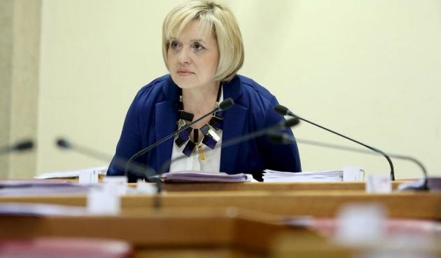 Sabor RH nastavio je 17. sjednicu raspravom o izvjescu o ucincima provedbe Zakona o otocima u 2013. godini. Nada Cavlovic Smiljanec. Photo: Patrik Macek/PIXSELL