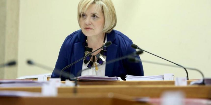 Sabor RH nastavio je 17. sjednicu raspravom o izvjescu o ucincima provedbe Zakona o otocima u 2013. godini. Nada Cavlovic Smiljanec. Photo: Patrik Macek/PIXSELL