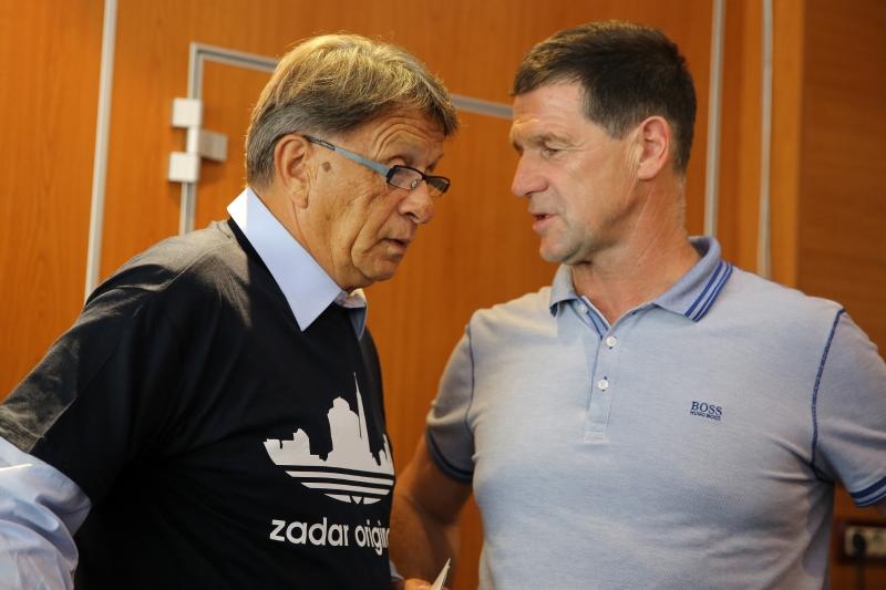 04.09.2014., Zadar – Press konferencija – Miroslav Ciro Blazevic – nakon sto je izabran za trenera NK Zadar. Photo: Filip Brala/PIXSELL 04.09.2014., Zadar – Press konferencija – Miroslav Ciro Blazevic – nakon sto je izabran za trenera NK Zadar. Photo: Filip Brala/PIXSELL