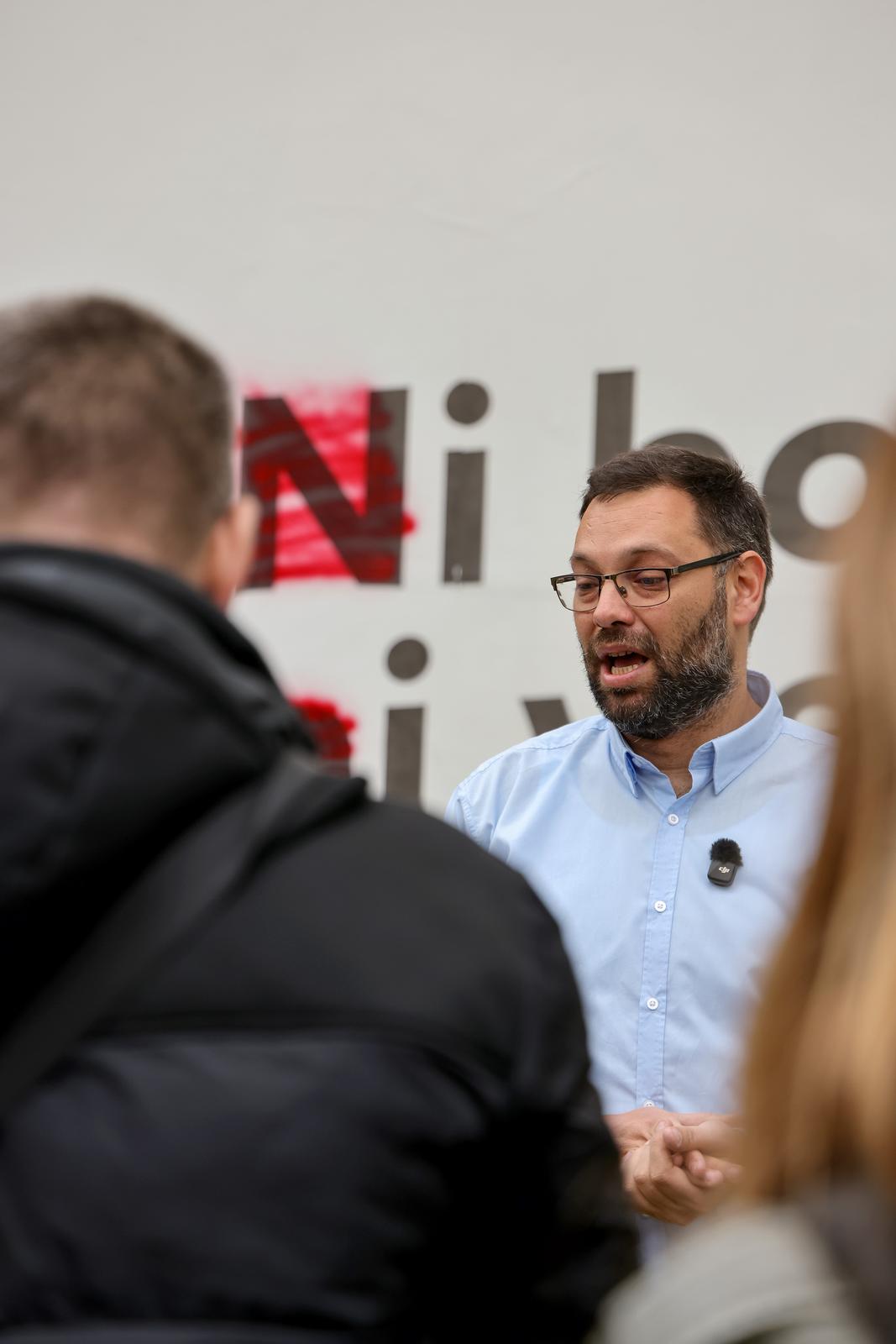 SDP-ov kandidat za zadarskog župana Jure Zubčić održao je konferenciju za novinare