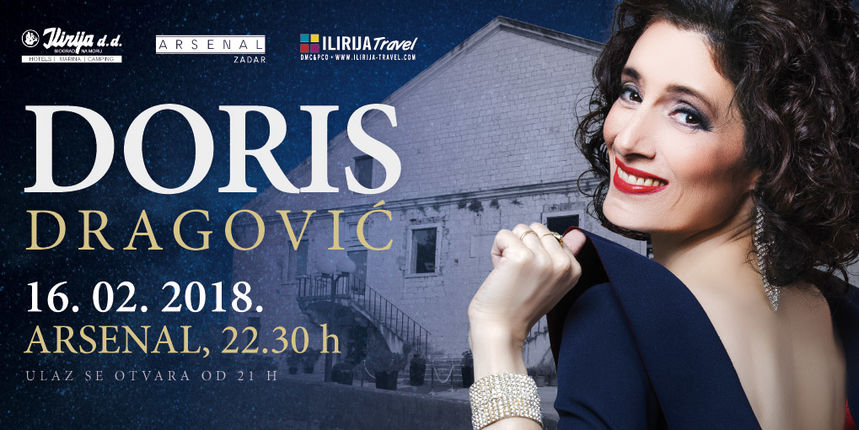 Otvorenje koncertne sezone u Arsenalu uz Doris Dragović Otvorenje koncertne sezone u Arsenalu uz Doris Dragović